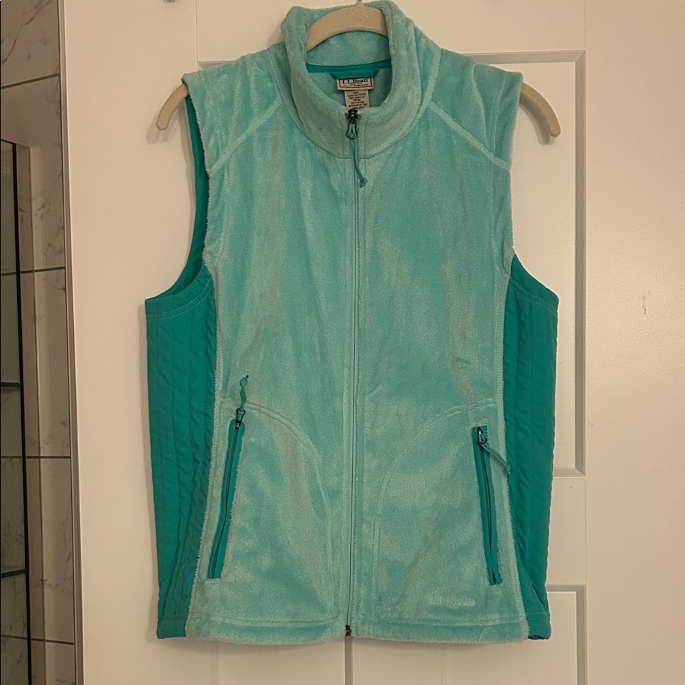 L.L. Bean Women's Aqua Fleece Vest